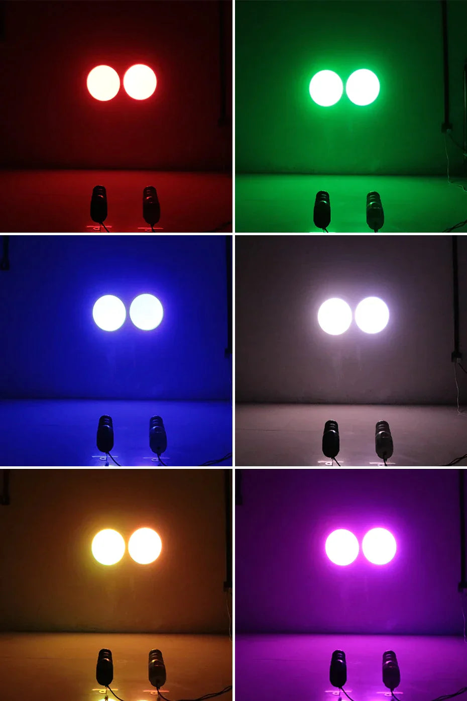 أضواء ديكوربايتس™ LED Pinspot Beam بقدرة 15 واط RGBW مع جهاز تحكم عن بعد