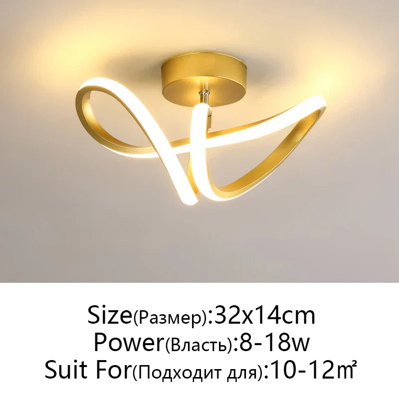 DecorBites™ LED Ceiling Lamp for Modern Spaces - Minimalist Indoor Lighting