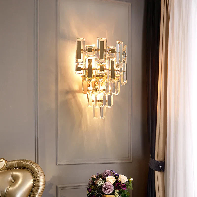 DecorBites™ Crystal Wall Lamp: Elegant Living Room & Bedroom Decor