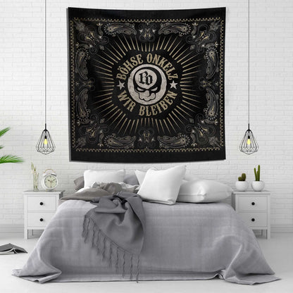 Decoración de pared con tapiz de la banda de rock alemana Bohse Onkelzs de DecorBites™