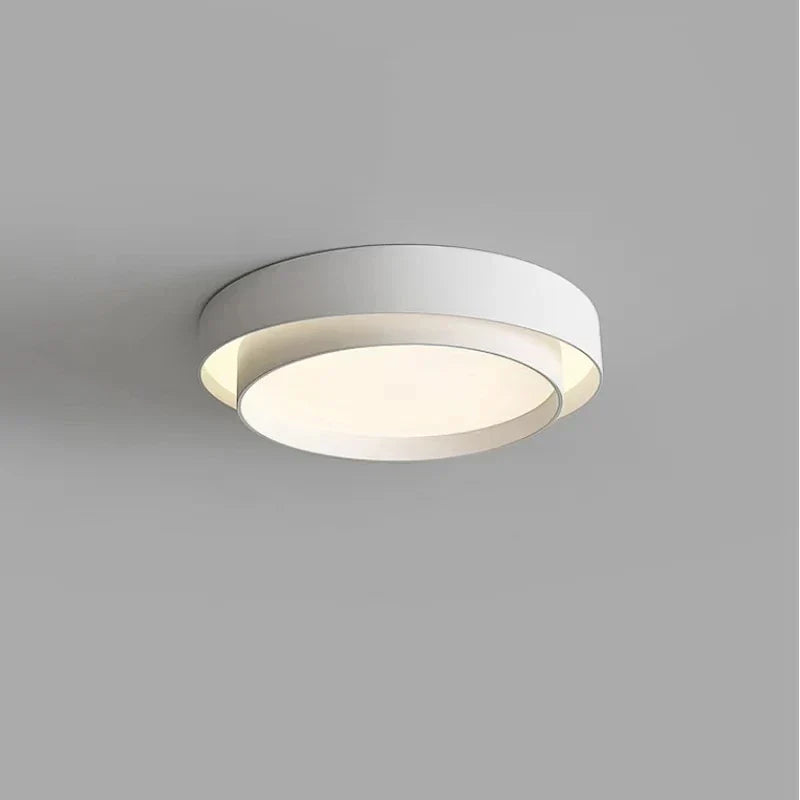 DecorBites™ LED Round Ceiling Light for Living Room, Bedroom, Study - White/Black, AC90-260V