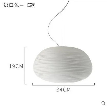 DecorBites™ Glass Whorl Pendant Lights for Kitchen and Living Room Decor