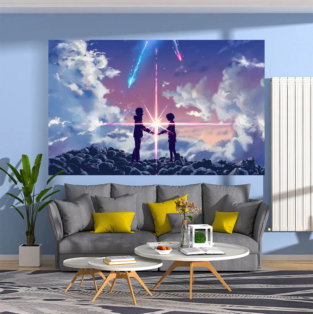 Decobites Your Name Anime Tapestry Wall Hanging - Bedroom Decor & Home Decoration