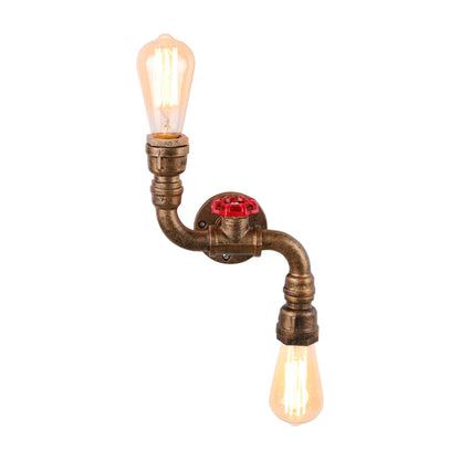 Decorbites™ Industrielle Eisen-Rost-Wasserrohr-Wandlampe Vintage E27 Wandleuchte Armatur