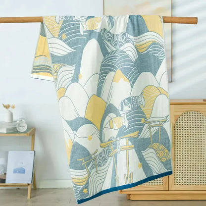 Toalla de baño de algodón DecorBites™ - Suave y de secado rápido - 70 x 140 cm