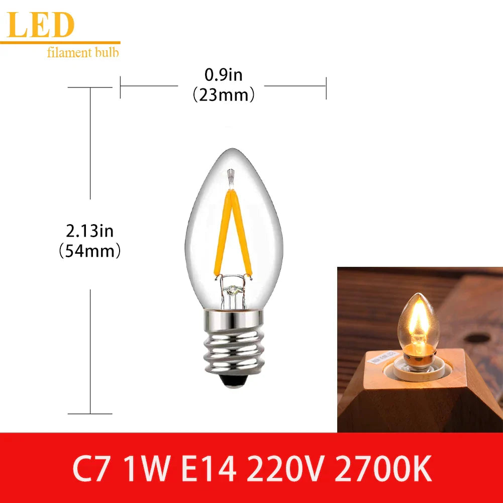 Clear Glass Vintage Bulb