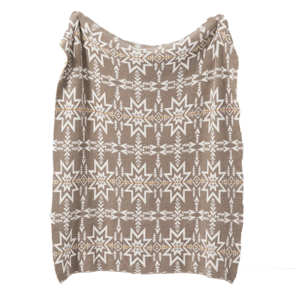 DecorBites™ Bohemian Flower Knitted Throw Blanket