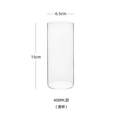 DecorBites™ Clear Glass Highball Cup Set - Premium Drinkware for Cocktails and Beverages.