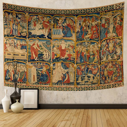 Decobites Tapestry Unicorn Hanging Cloth Medieval Ladies Decor Wall Tapestries