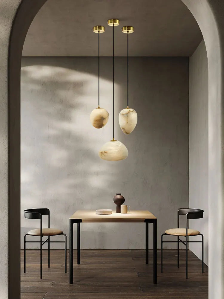 ثريا ديكوربايتس™ الرخامية الهندسية LED لغرفة المعيشة وجزيرة المطبخ