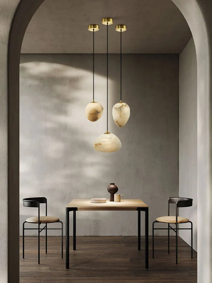 ثريا ديكوربايتس™ الرخامية الهندسية LED لغرفة المعيشة وجزيرة المطبخ