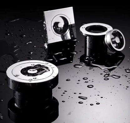 DecorBites™ Brass Chrome Swimming Pool Fishbowl Drain, Superior Quality, High Waterflow