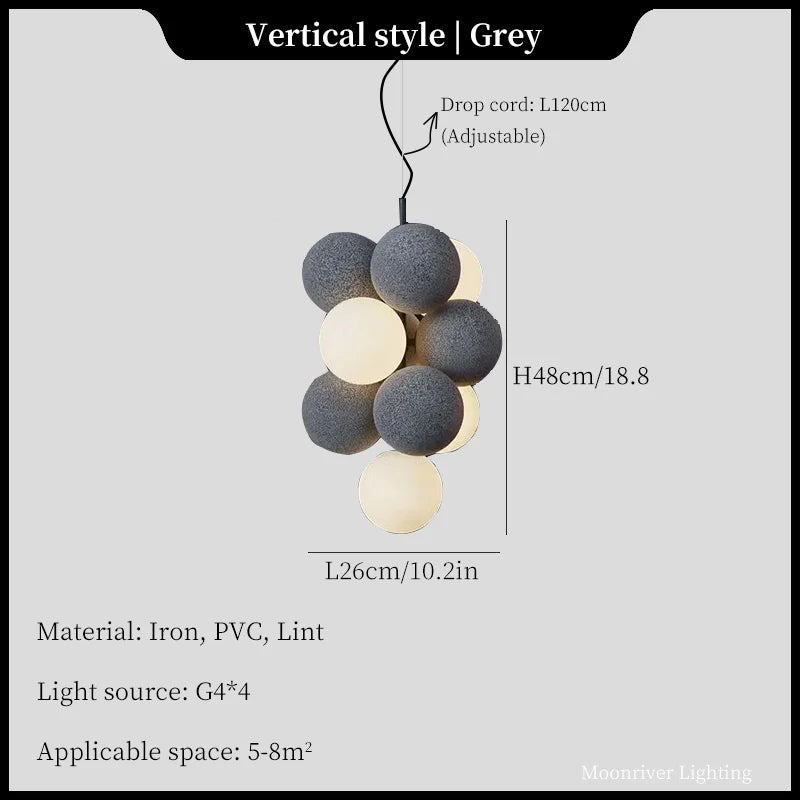 DecorBites™ Ball LED Ceiling Chandelier Modern Creative Kitchen Island Bedroom Pendant Lights