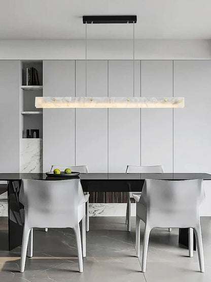 ثريا ديكوربايتس™ الرخامية السوداء - تصميم عصري طويل لديكور المنزل