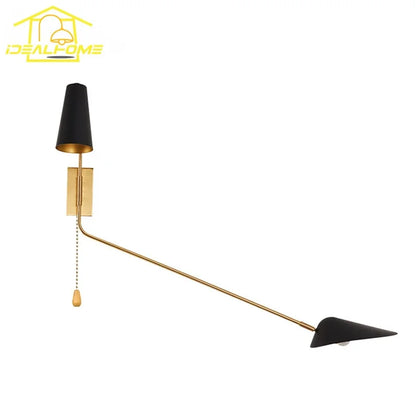 DecorBites™ Adjustable Double Head LED Wall Lamp with Pull Switch