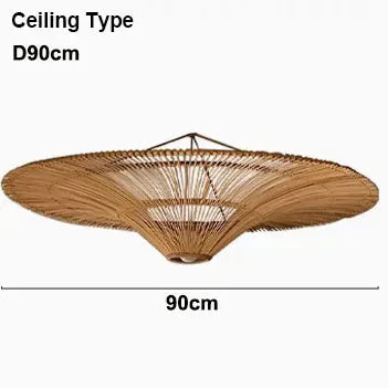 DecorBites™ Handmade Rattan Pendant Light for Dining Room, Living Room, Bedroom, Hotel