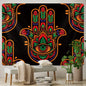 Decobites Lucky Hand Mandala Tapestry Wall Hanging Boho Decor