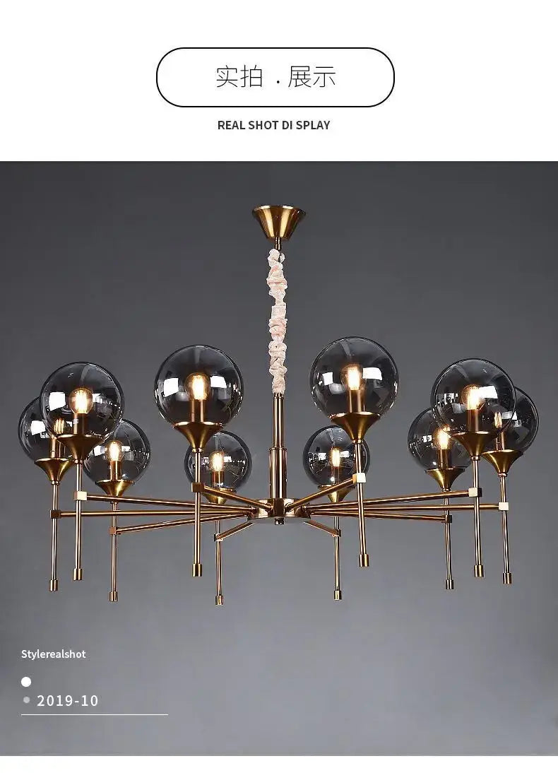 DecorBites™ Designer Metal Chandelier for Modern Living
