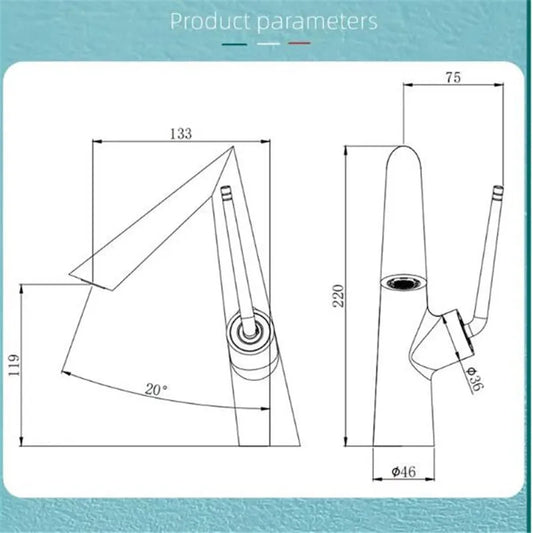 DecorBites™ Brushed Gold Basin Faucet - Rose Gold Bathroom Sink Mixer Tap