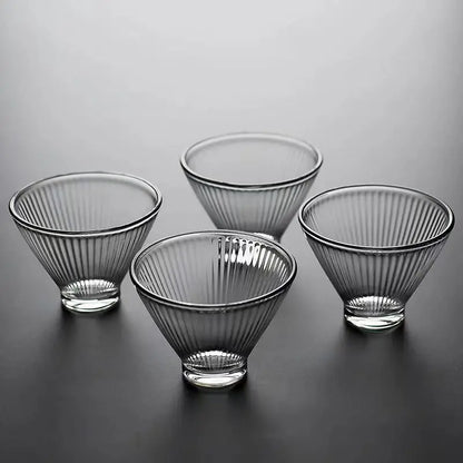 DecorBites™ Japanese Tea Cup Set of Cute Heat-resistant Glass Mugs and Teacups