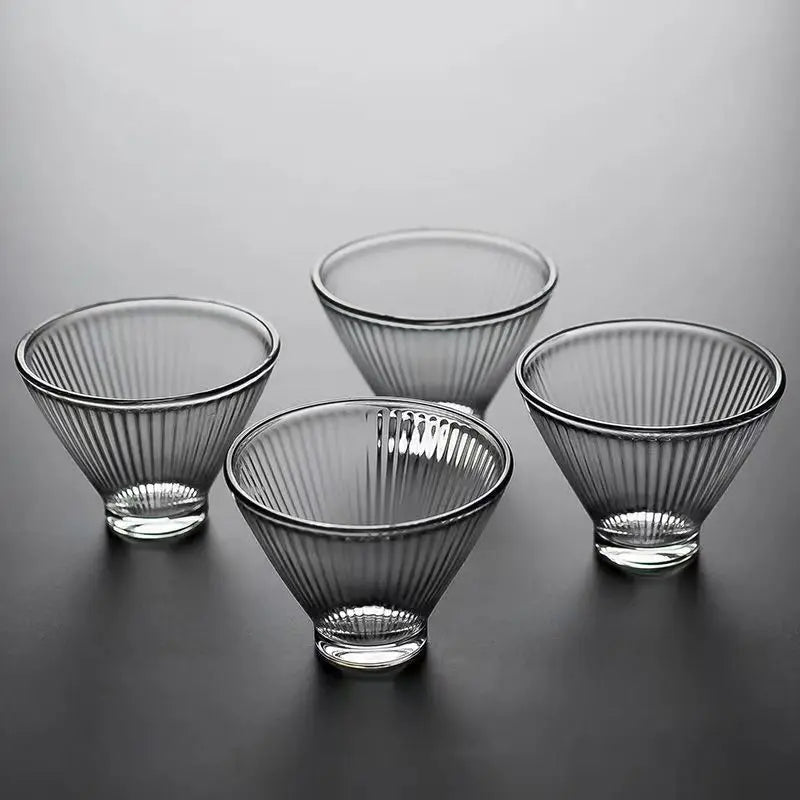 Decorbites™ Japanisches Teetassen-Set aus niedlichen hitzebeständigen Glasbechern und Teetassen
