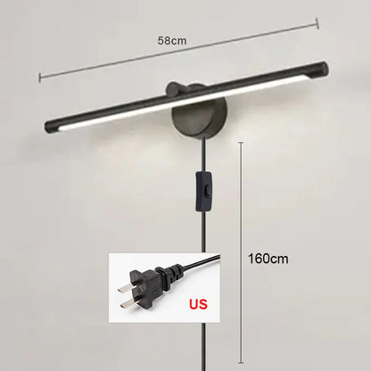 مصباح حائط LED من DecorBites™ مع مستشعر حركة يعمل باللمس - 40 سم/55 سم