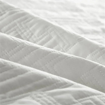 Decobites Cotton Coverlet Bedspread Set with Thick Quilting for Luxurious Bedding