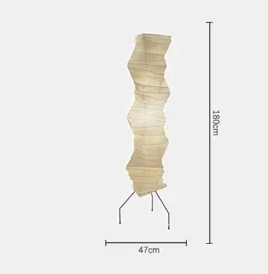 Lámpara de suelo de papel de arroz japonés Decorbites™ de Noguchi Yong para iluminación de dormitorio y salón