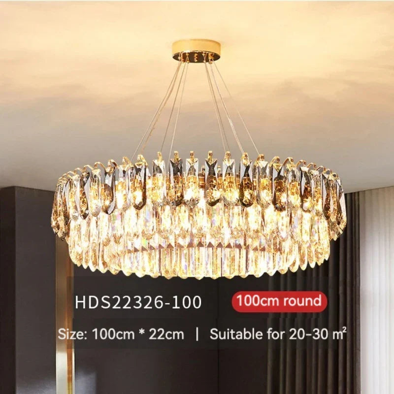 Gold Crystal Luxury Fixture