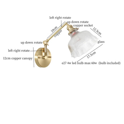 DecorBites™ Clear Glass LED Wall Sconce Switch Light - Nordic Minimalism Design