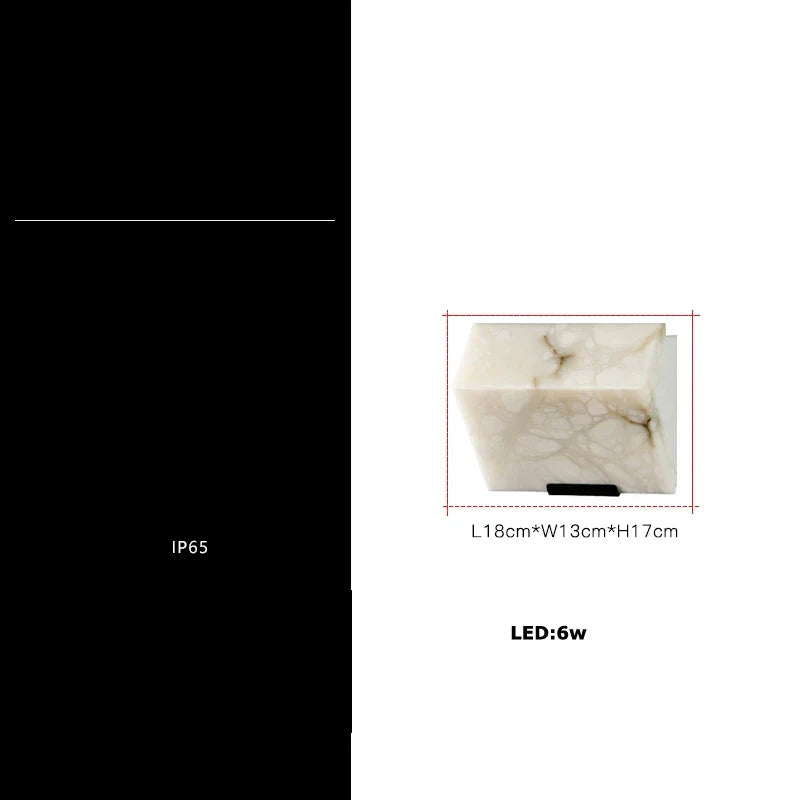 Aplique de pared LED geométrico para exteriores DecorBites™ con forma de cubo para pasillo o patio trasero