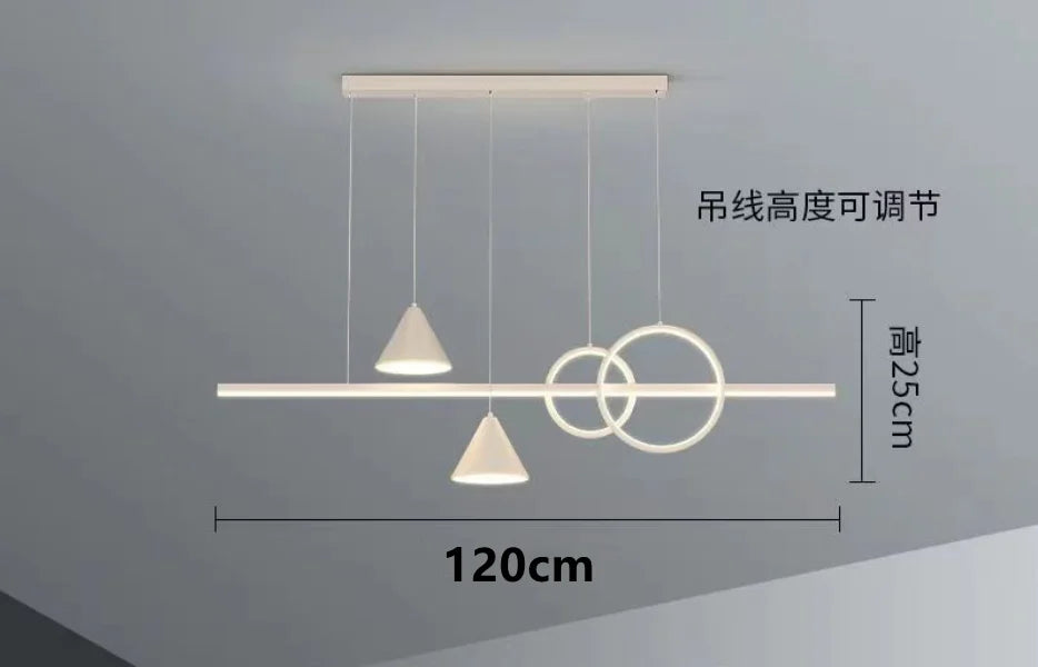 مصباح معلق أسود من DecorBites™ بتصميم نورديك لتناول الطعام: إضاءة أنيقة لديكور المنزل