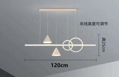 مصباح معلق أسود من DecorBites™ بتصميم نورديك لتناول الطعام: إضاءة أنيقة لديكور المنزل