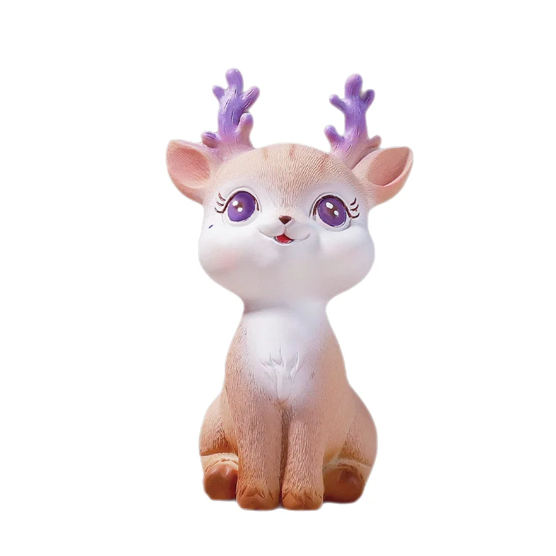 زينة راتنجية على شكل غزال سيكا كرتوني من DecorBites™ للديكور المنزلي أو الخبز