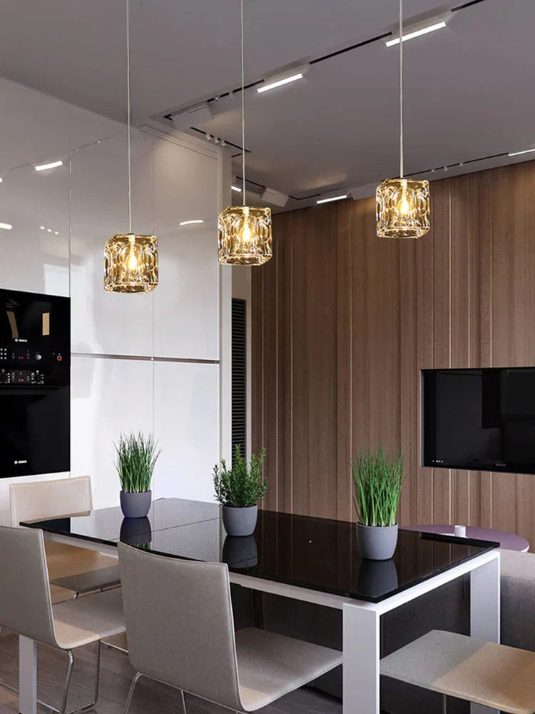 ثريا كريستال DecorBites™‎ معلقة لإضاءة عصرية للمطبخ وغرفة الطعام الداخلية