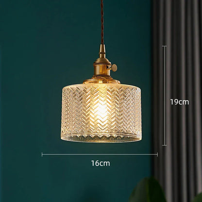 DecorBites™ Green Glass LED Pendant Lights for Indoor Lighting in Home, Living Room, Bar & Coffee