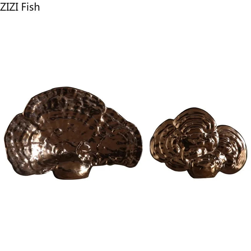 ديكور بايتس™ - زينة مكتبية على شكل غانوديرما لوسيدوم، ديكورات غرف عصرية وحرف يدوية