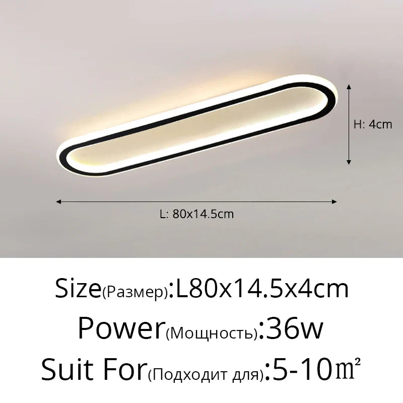 DecorBites™ LED Strip Ceiling Lights for Bedroom Hallway Living Room Decor