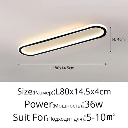 DecorBites™ LED Strip Ceiling Lights for Bedroom Hallway Living Room Decor