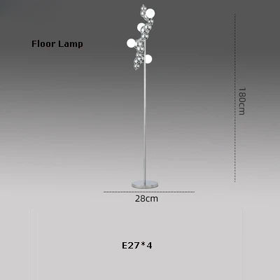 DecorBites™ Designer Molecule Chandelier: LED Dimmable Chrome Gold Lighting 2025 Trend