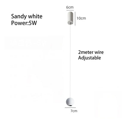 DecorBites™ LED Ball Pendant Light: Minimalist Bedroom Chandelier & Table Lamp