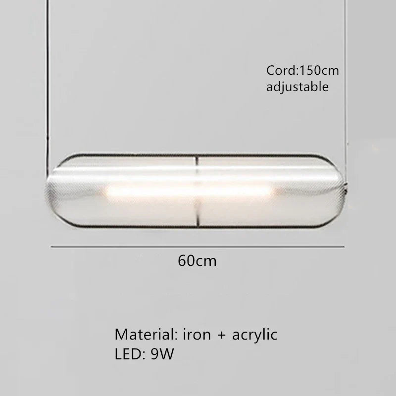 DecorBites™ LED Pendant Lamp: Modern Adjustable Warm Cord Light for Home, Office, and Dining Space