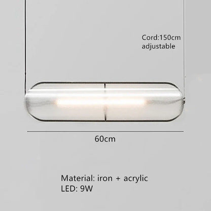 DecorBites™ LED Pendant Lamp: Modern Adjustable Warm Cord Light for Home, Office, and Dining Space