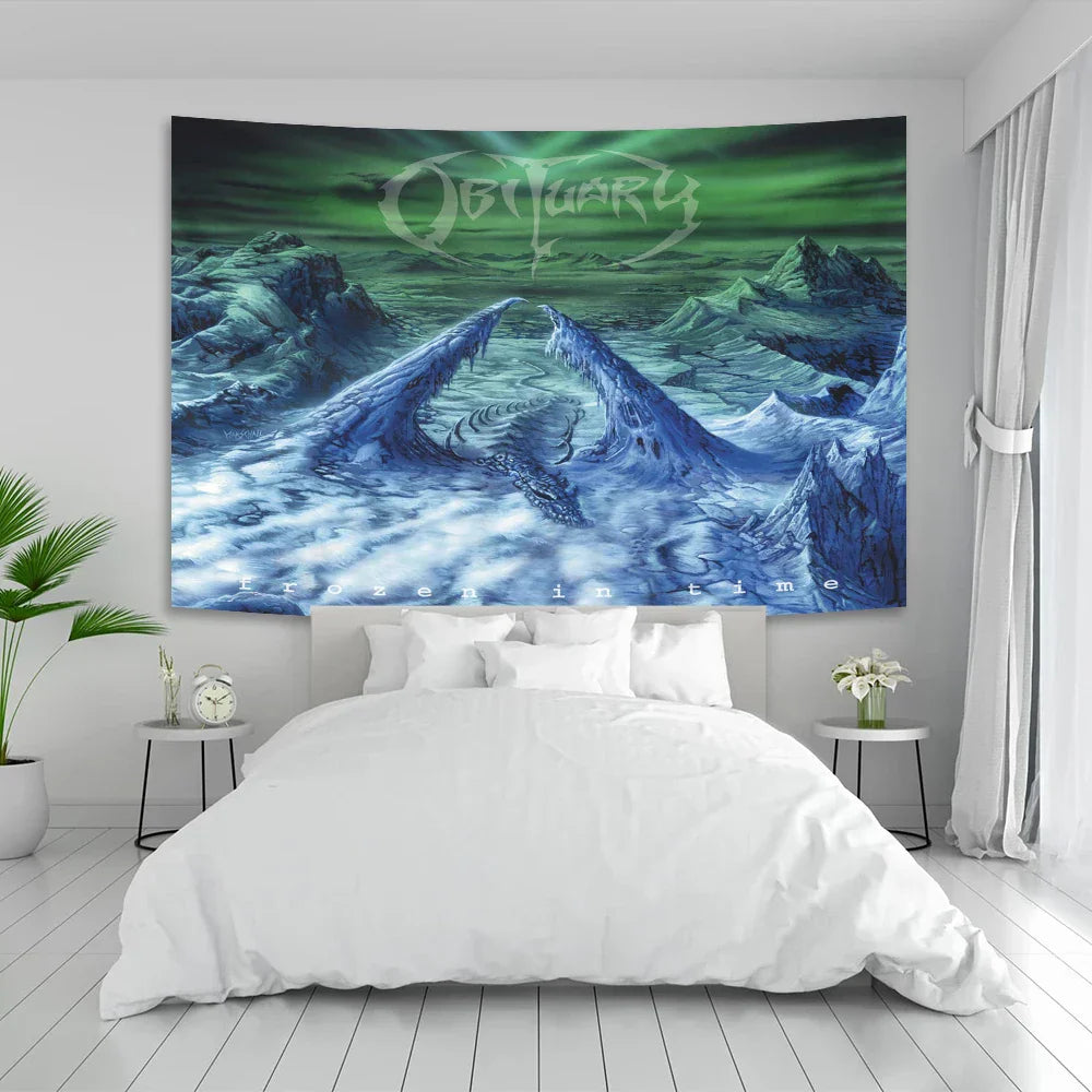 Decobites Death Metal Tapestry Home Decor Poster Living Room Banner Flag