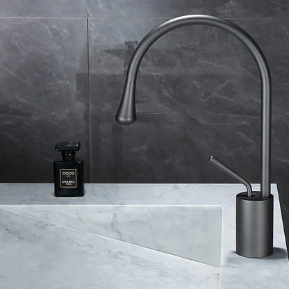 DecorBites™ Brushed Gold Basin Faucet Hot Cold Swivel Sink Water Crane