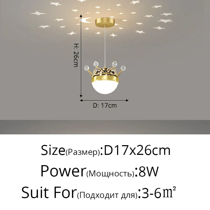 DecorBites™ LED Gypsophila Chandelier for Modern Living Room Decor - Crown Ceiling Pendant Light