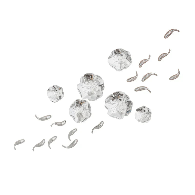 DecorBites™ Carp Fish Lotus Leaf Gold Wall Pendant - Bionics Home Decor