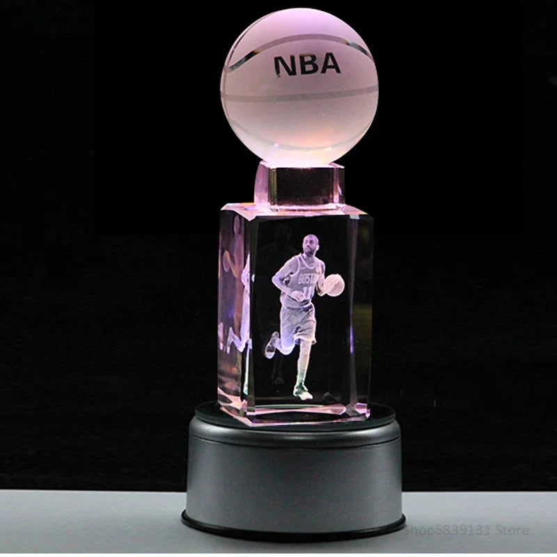 DecorBites™ Crystal Lights Basketball Table Lamp for Bed Room Decor