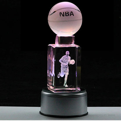 DecorBites™ Crystal Lights Basketball Table Lamp for Bed Room Decor