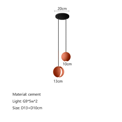 DecorBites™ Cement Planet Chandelier Hanging Lamp for Dining Room & Bedroom